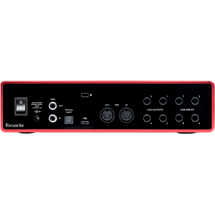 AUDIOIBIZA TARJETA SONIDO USB FOCUSRITE SCARLETT 18I8 2